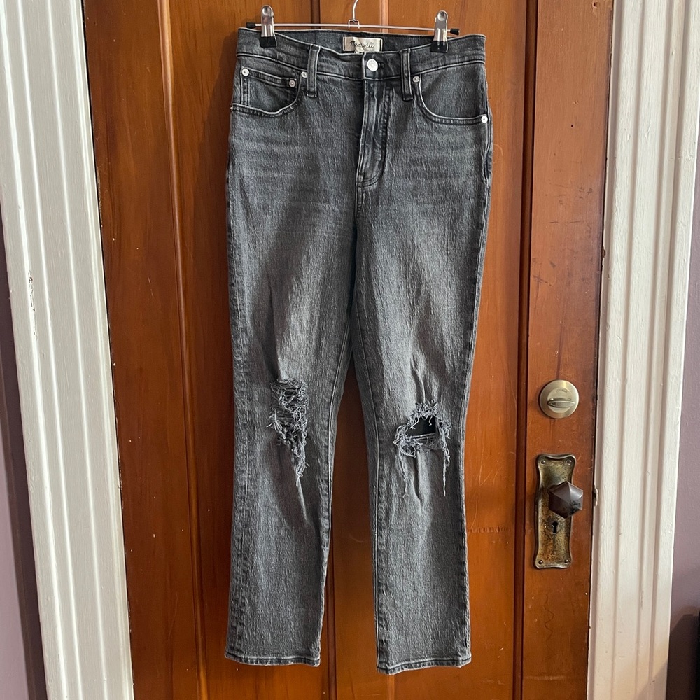 Madewell Gray Straight Jeans Modern Style